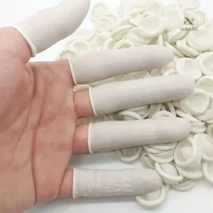 Doigtiers jetables en latex pour protection des doigts