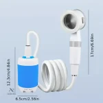 Pompe électrique intégrée pour douche nomade
