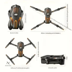 Drone Pliable avec Caméra HD et Télécommande – Vol Stable et Vidéo en Temps Réel