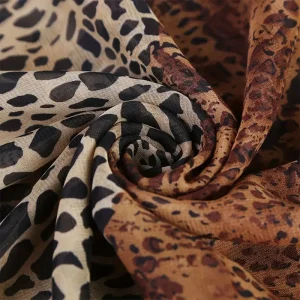 Écharpe femme motif léopard, châle élégant et tendance