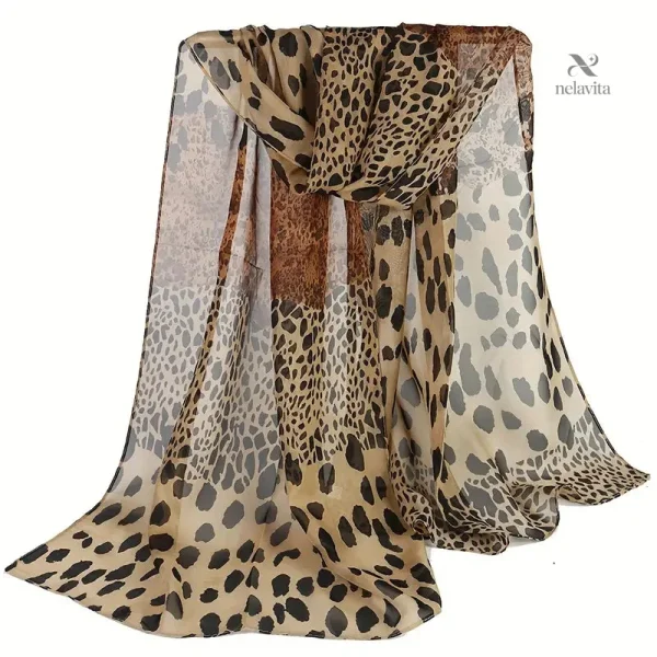 Châle stylé femme, imprimé léopard pour toutes occasions