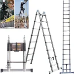 Échelle télescopique ajustable pour divers projets de bricolage