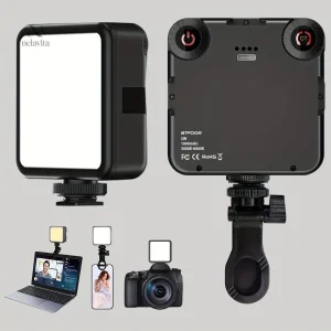Éclairage LED Portable avec Trépied et Support – Lampe de Studio pour Smartphone, Appareil Photo et Vidéo