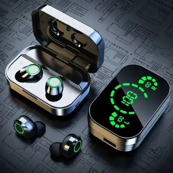 Écouteurs Bluetooth haute qualité avec chargeur intégré