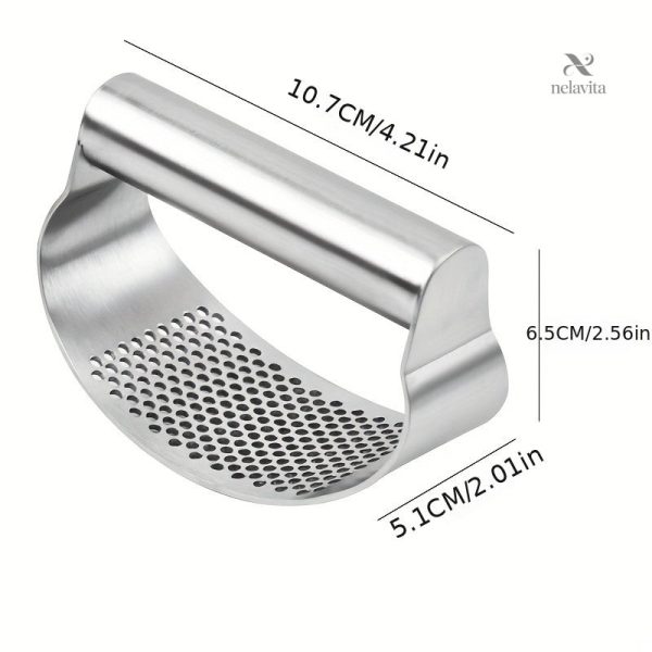 Écrase-ail durable en inox pour préparation culinaire