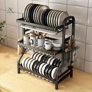 Support de rangement pour vaisselle avec porte-ustensiles