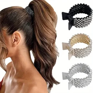 Attache queue de cheval chic pour mariée, accessoire de mariage