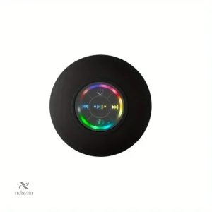 Enceinte Bluetooth Étanche avec LED Multicolore – Haut-Parleur Sans Fil pour Douche, Plage ou Soirée