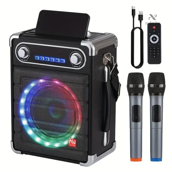 Haut-parleur portable avec télécommande et sonorités DJ intégrées