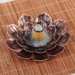 Lotus Zen, encensoir en métal pour bien-être intérieur