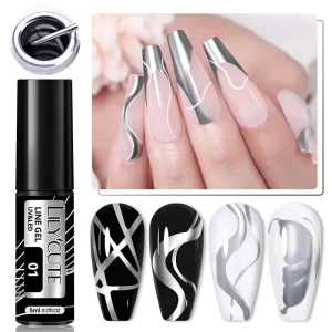 Gels Liner Métalliques Or pour Ongles