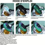 Vernis à ongles effet œil de chat avec aimant inclus