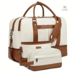 Ensemble de bagages 3 pièces élégant en simili cuir