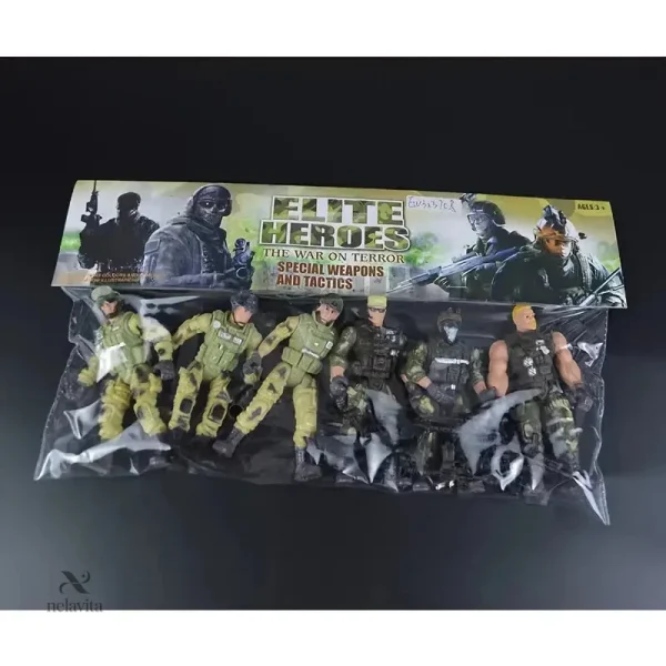 Figurines de soldats, détails réalistes et articulations