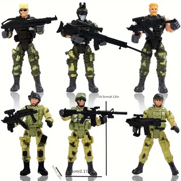 Ensemble de figurines pour passionnés de militaire