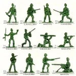 Ensemble de figurines militaires avec véhicules et accessoires