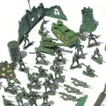 Accessoires pour jeu de guerre avec figurines militaires