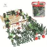 Véhicules de combat et soldats en jeu de stratégie pour enfants