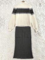 Tenue Élégante : Pull et Jupe pour Femmes