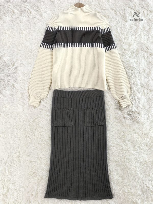 Tenue Élégante : Pull et Jupe pour Femmes