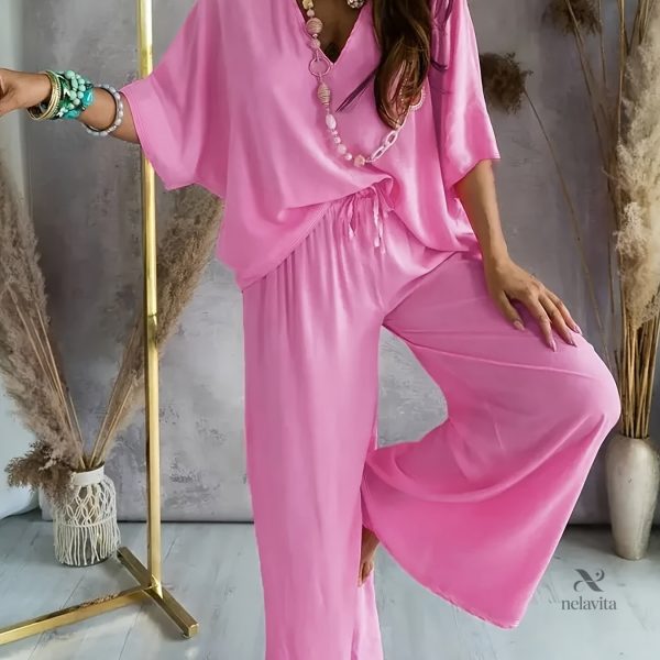 Haut élégant et Pantalon ample pour toutes occasions