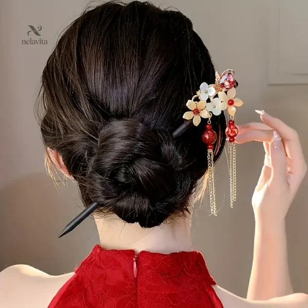 Fleurs en épingles à cheveux, accessoires féminins raffinés