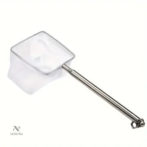 Epuisette Télescopique Fine pour Aquarium – Filet en Maille Douce pour Poissons et Crevettes
