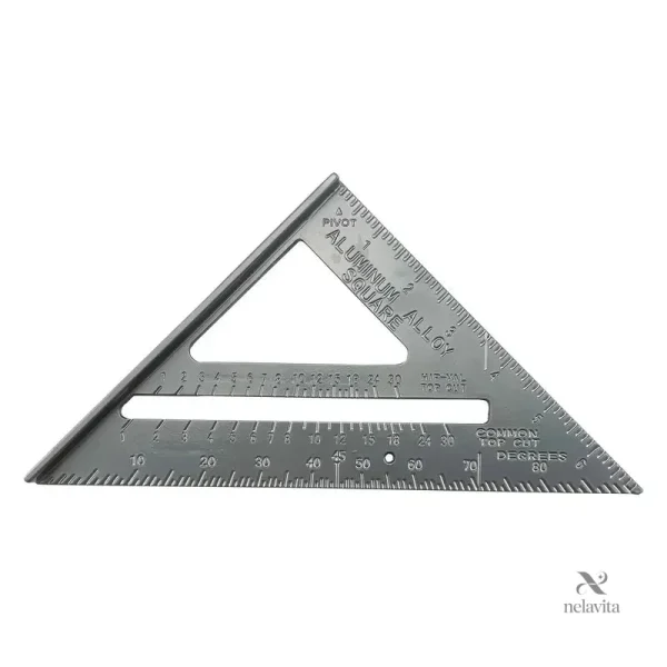 Équerre graduée pour dessiner angles et lignes droites