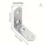 Support d'angle en inox pour constructions durables