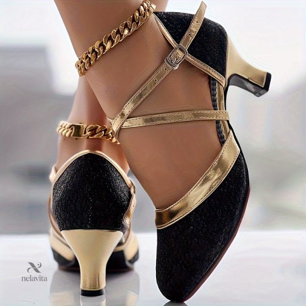 escarpins-femme-scintillants-talons-moyens-a-boucle-croisee-1