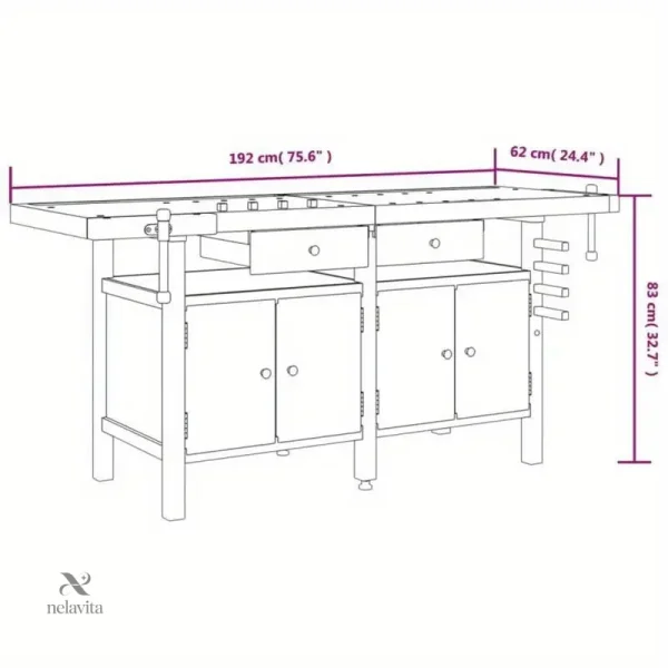 Établi de Menuisier pour Bricoleurs et Artisans