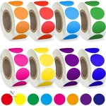 Pastilles autocollantes colorées pour identifier et classer