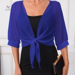 Châle léger avec nœud pour un look sophistiqué