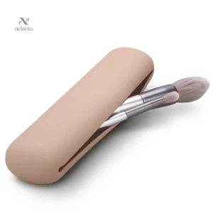 Étui Silicone Souple pour Pinceaux de Maquillage – Pochette de Rangement Résistante et Compacte