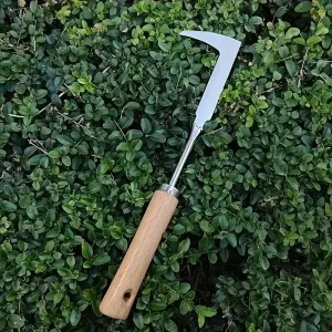 Outil de jardinage ergonomique avec manche en bois