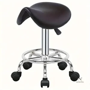 Fauteuil de Coiffure Professionnel avec Miroir Rond – Mobilier de Salon de Beauté et Barber Shop