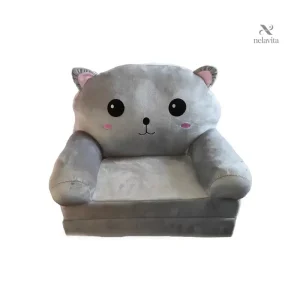 Fauteuil Enfant en Peluche Forme Chien – Chaise Douce et Confortable pour Chambre Bébé ou Aire de Jeu
