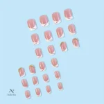 Kit de faux ongles élégants prêts à poser en rose nude