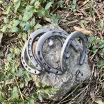 Porte-bonheur en fonte, fer à cheval décoratif pour la décoration
