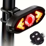 Feu arrière vélo LED avec clignotants et télécommande