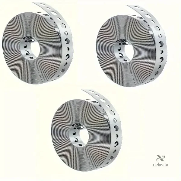 feuillard-perfore-en-acier-galvanise-bande-metallique-fle-y6ukyv-1 Feuillard perforé en acier galvanisé pour fixation industrielle