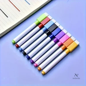 Fournitures de bureau : feutres effaçables assortis