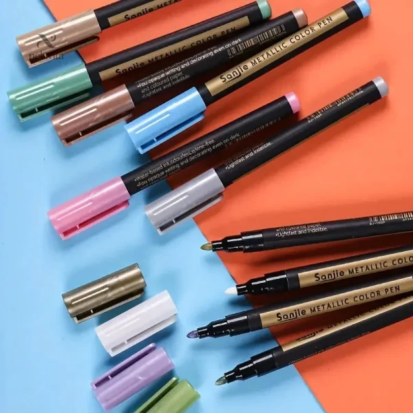 Feutres métalliques 10 couleurs pour loisirs créatifs