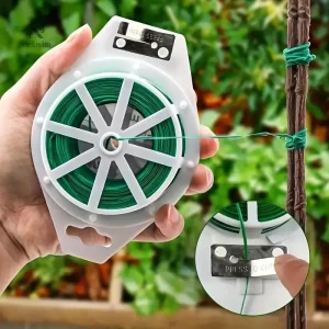 Fil de jardin avec coupe intégrée pour attacher plantes et fleurs