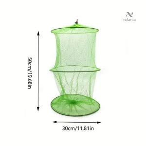 Filet de pêche pliable 70 cm – Cage à poissons et écrevisses avec ouverture circulaire