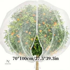 Filet de Protection Anti-Oiseaux pour Arbres Fruitiers – Maille Fine avec Fermeture Éclair,