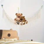 Filet décoratif pour organiser peluches et jouets d'enfant