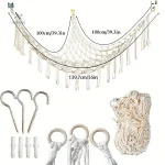 Solution de rangement suspendue en macramé pour la chambre bébé