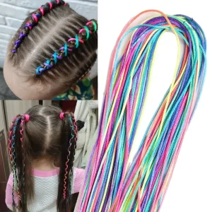 Accessoires cheveux multicolores pour coiffures enfantines