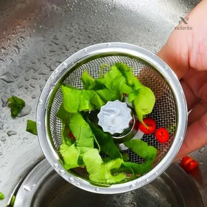 Panier Anti-Débris en Acier pour Lavabo
